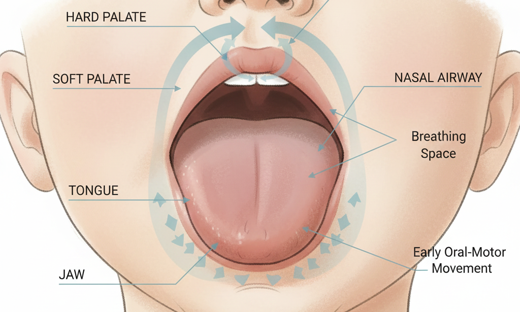 Macroglossia as a Modifier of Early Sensory-Motor Integration and Orofacial Growth in Infants