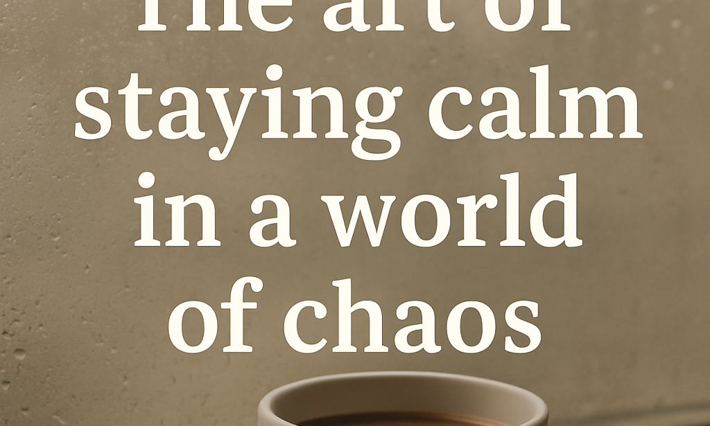 The Art of Staying Calm in a World of Chaos